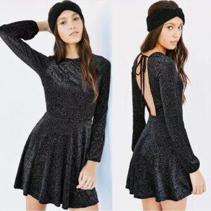 Urban Outfitters black dress silver detail - Size X-Small